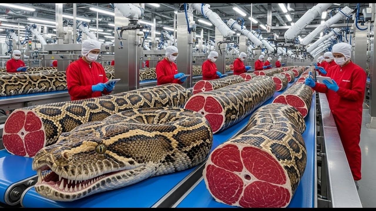 AI Factory Exposed | Inside the Python Skin Leather & Meat Factory