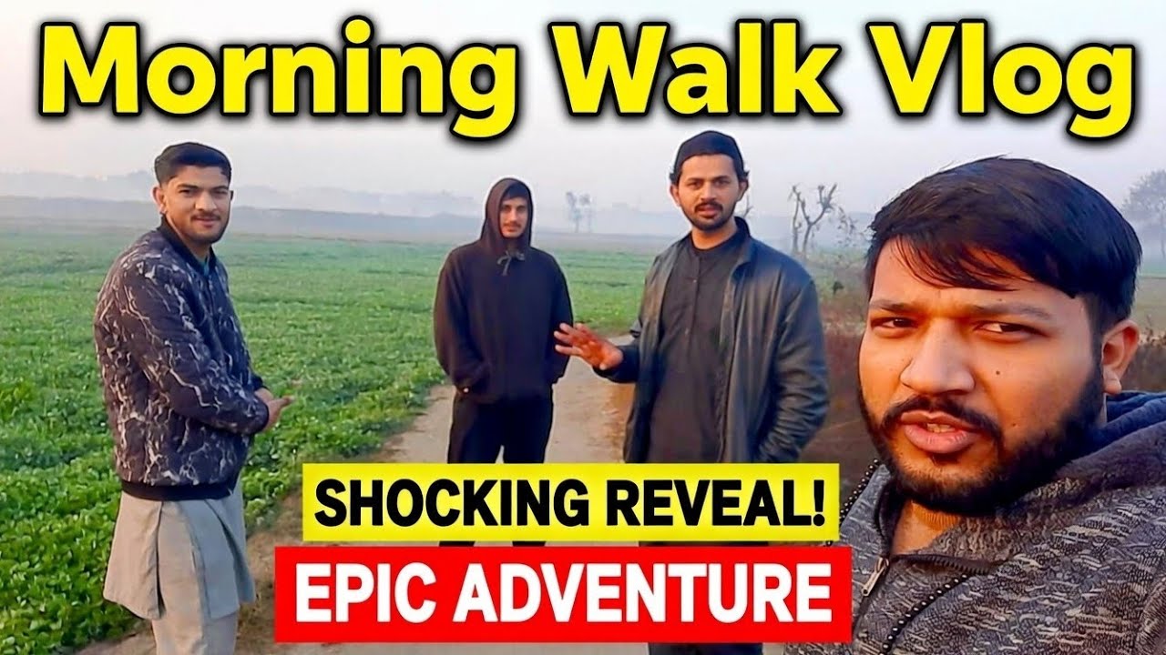 6 AM Foggy Village Walk | Shocking Views & Funny Moments 😂 | Baya G 