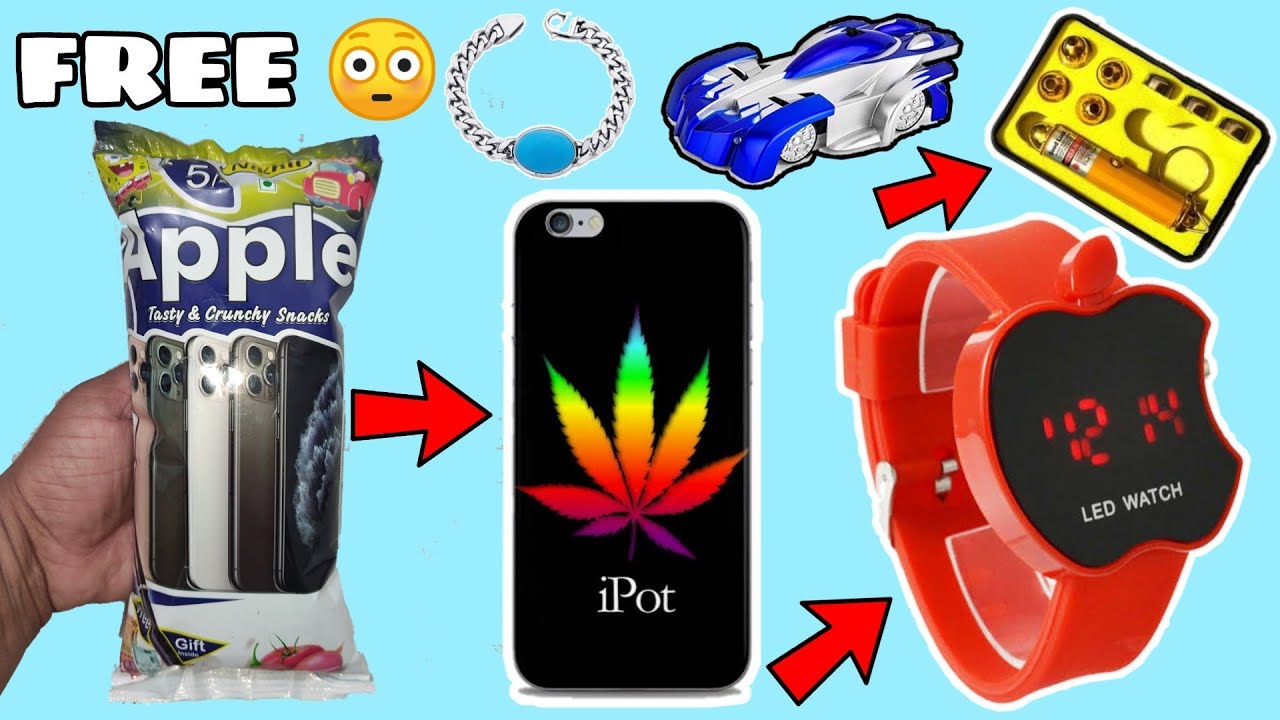 Apple snacks me mujhe mila iPot, apple watch, Laser light and super Racing car inside ! iphone