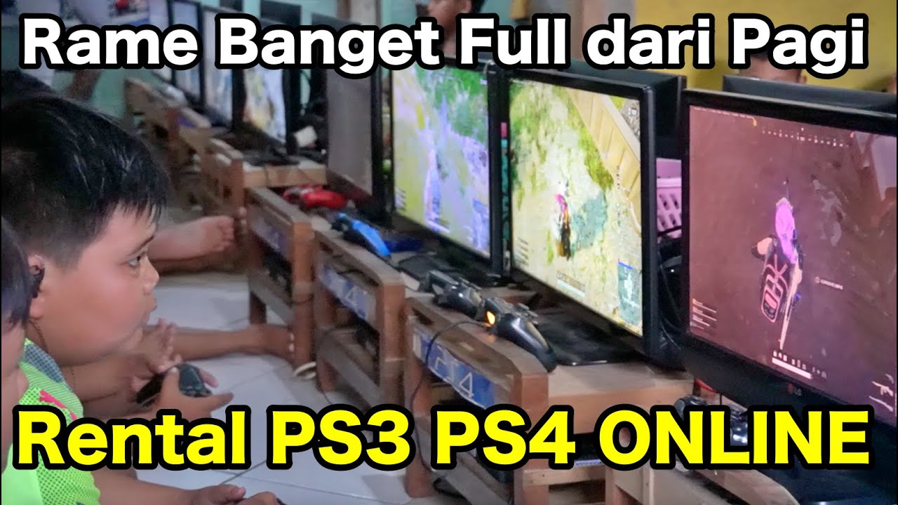 Di Rental PS ini Ramai Banget BOCIL Main PUBG PS4 !!!
