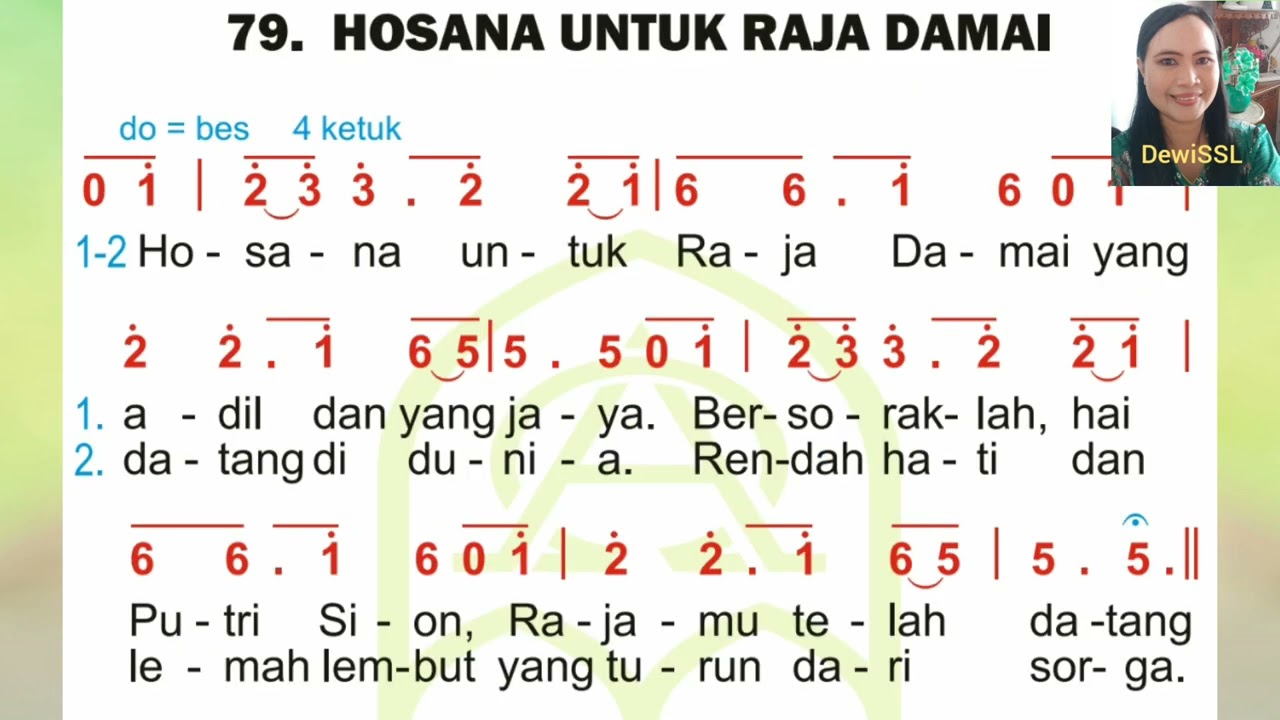 Pkj 79 Hosana Untuk Raja Damai Cover DewiSSL