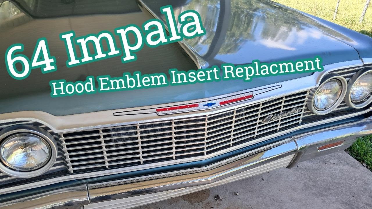 64 Hood Emblem Insert Replacement