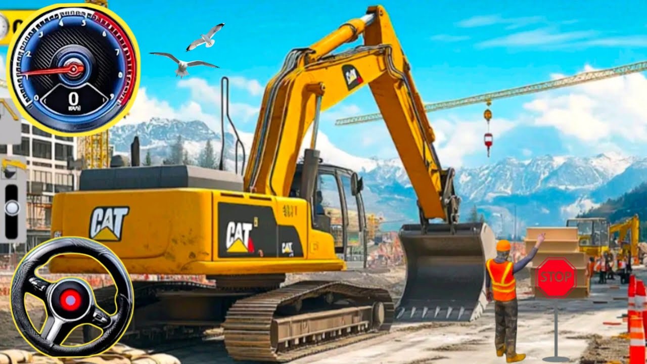 🚨📌 Road Construction Excavator machine 3D - Android gameplay
