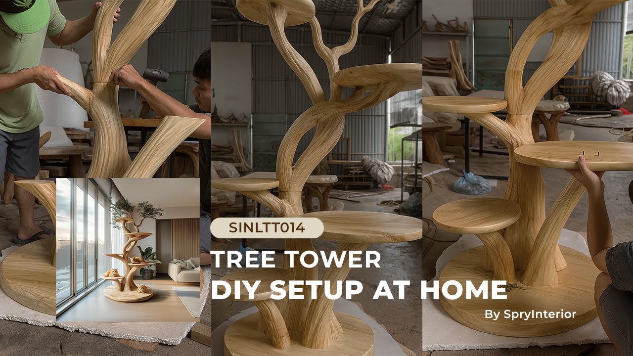 Cat Tree Tower Installing | Building Cat Shelves At Home Easy Steps | Must Buy Cat Tree 2025