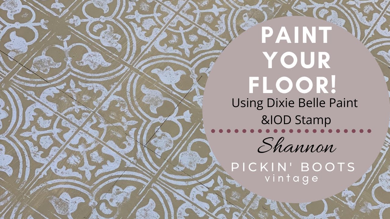 Paint Your Floor With Chalk Mineral Paint.