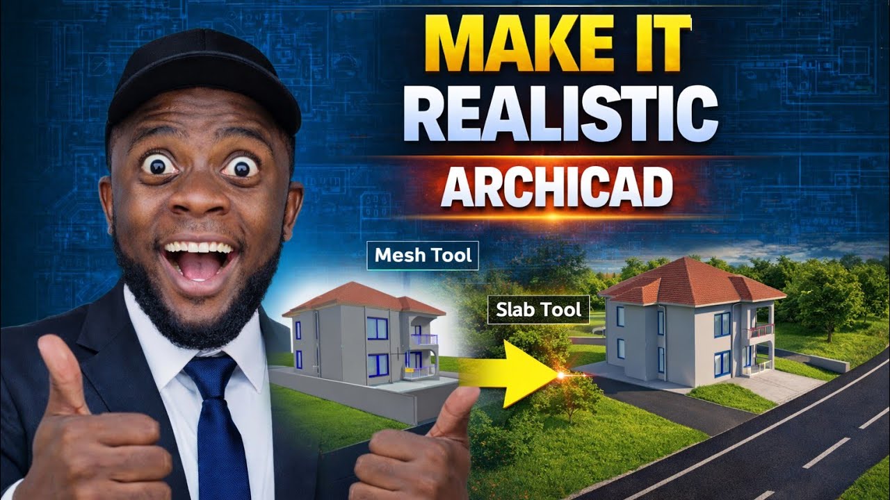 How Professionals Make their Environnement in ArchiCAD (Mesh+Slab)