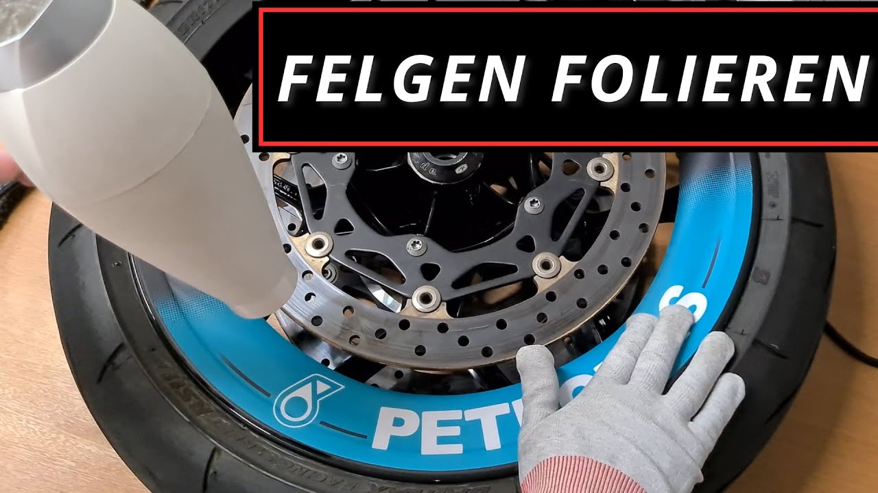 HOW TO: Motorrad Felgen folieren