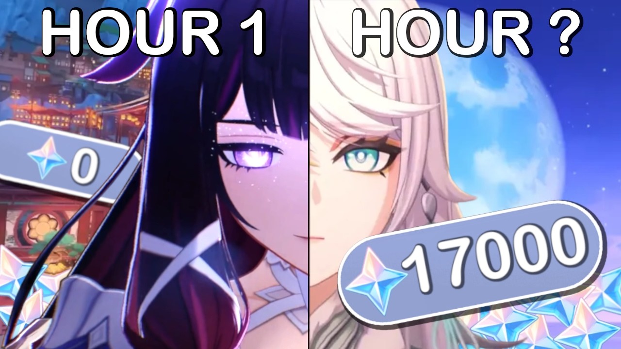 I farmed 17,000 primogems for Columbina AND Zibai in Genshin Impact