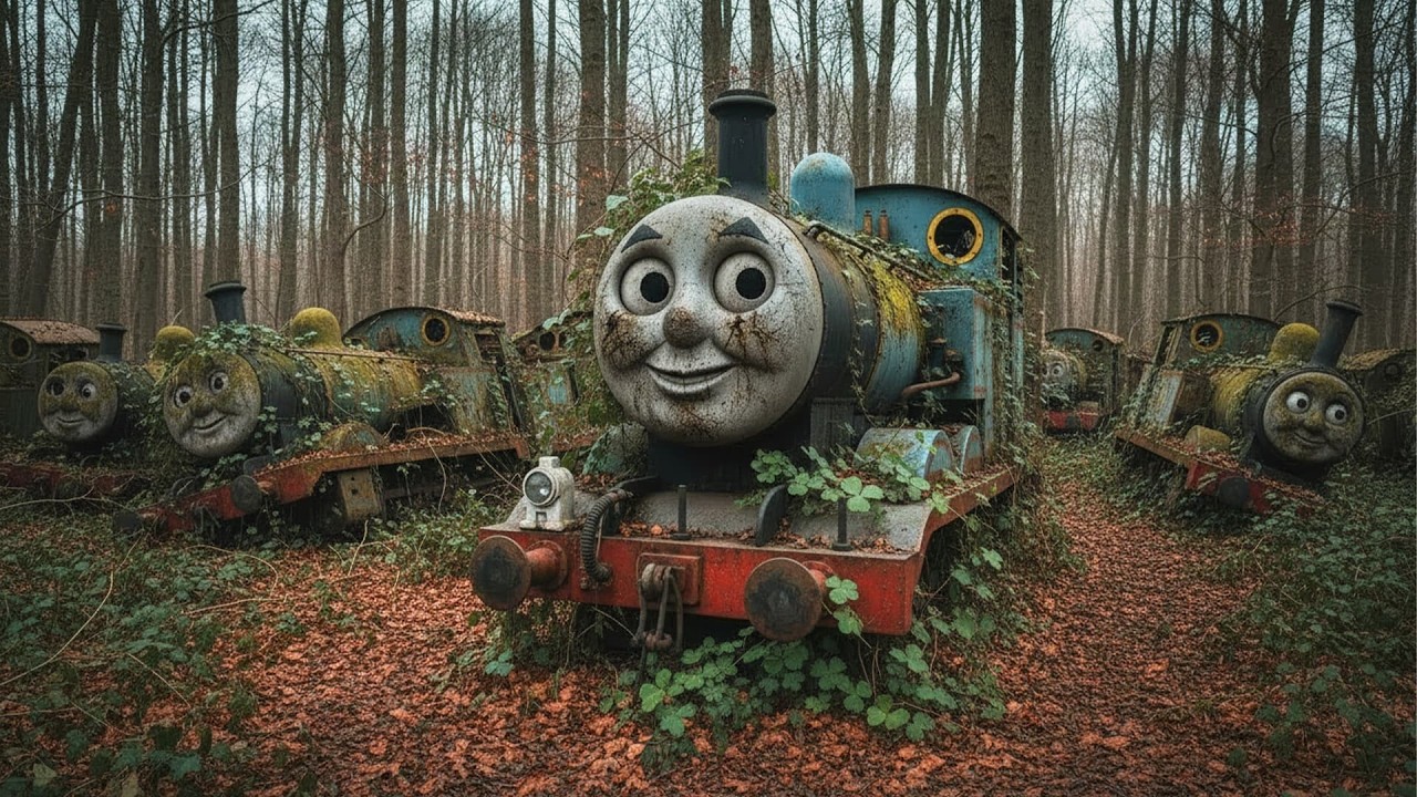 ASMR Train Restoration 🚂 – Restoring Abandoned Thomas Trains in the Forest