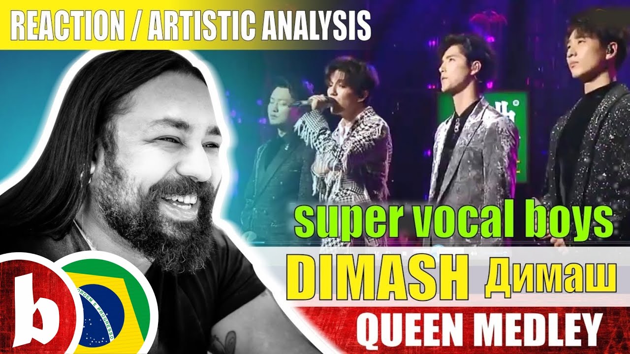 DIMASH & SUPER VOCAL BOYS! Queen Medley - Reaction Reação & Artistic Analysis (UBS)