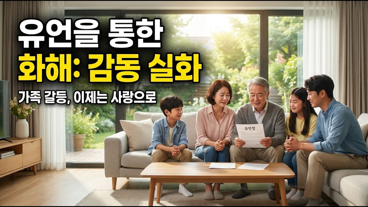 유언으로 밝혀진 가족의 진심, 어떤 변화가 있었나?