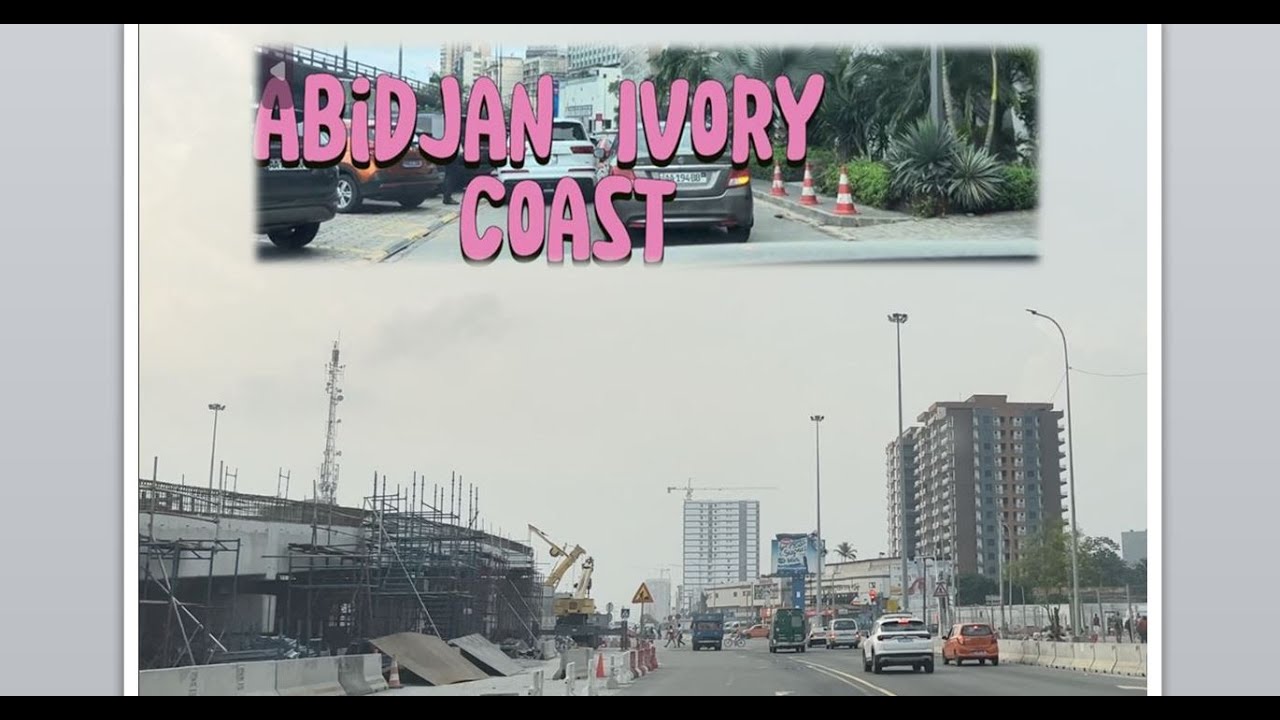 Abidjan Ivory Coast :Riviera Golf Club -Abidjan  Night Tour of Festive Streetlights#africa #abidjan