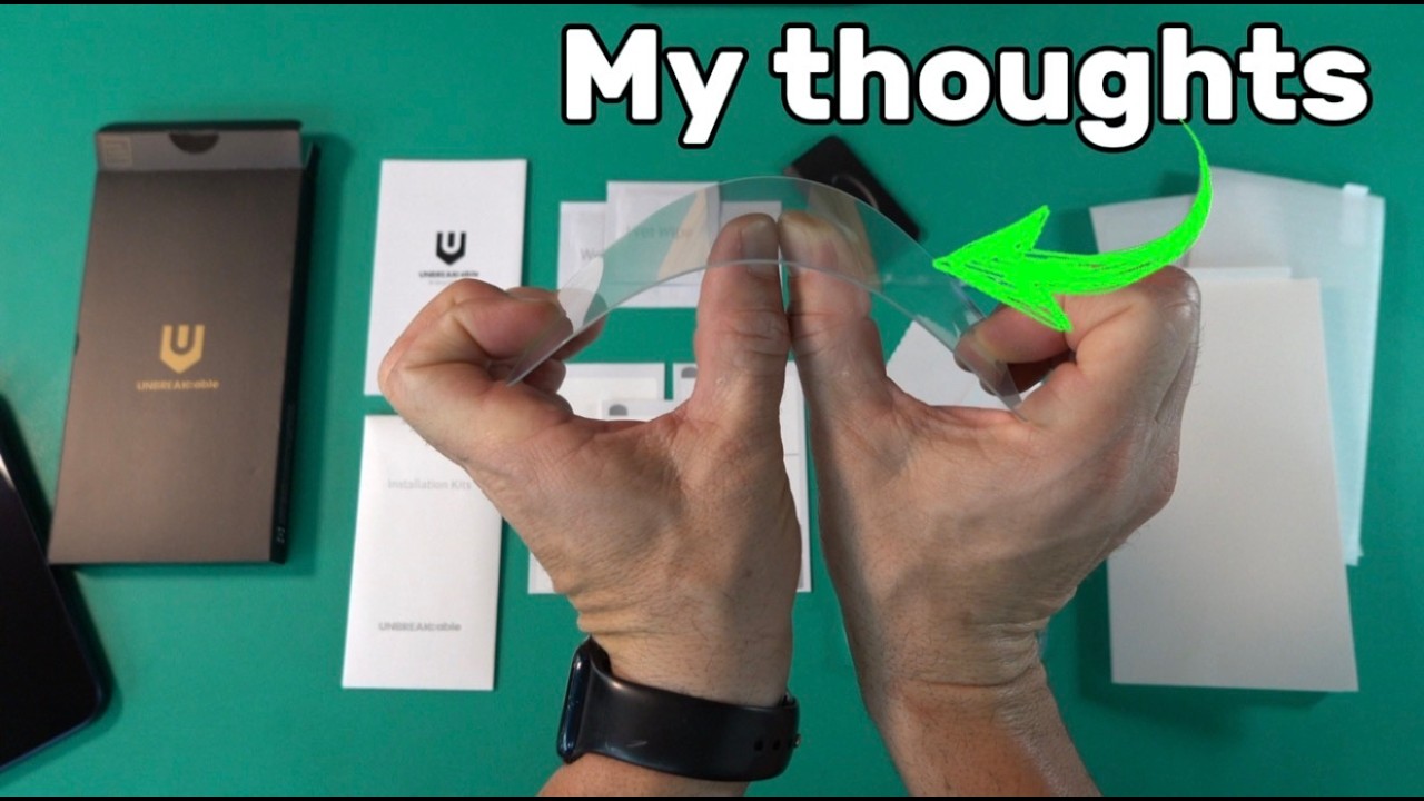 Защитная пленка UNBREAKcable (3 шт.) для iPhone 17 Pro Max, двойное ударопрочное закаленное стекло.