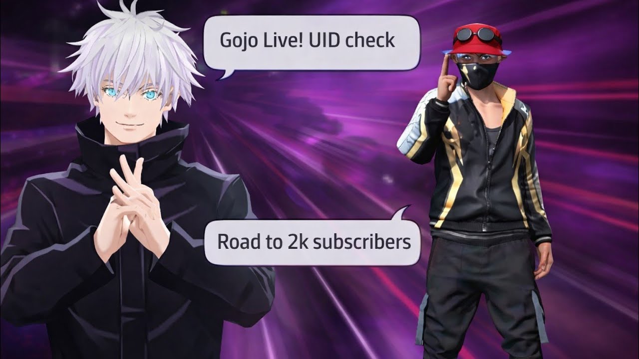 ROAD to 2k subscribers with gojo and uid check 🔥🔥
