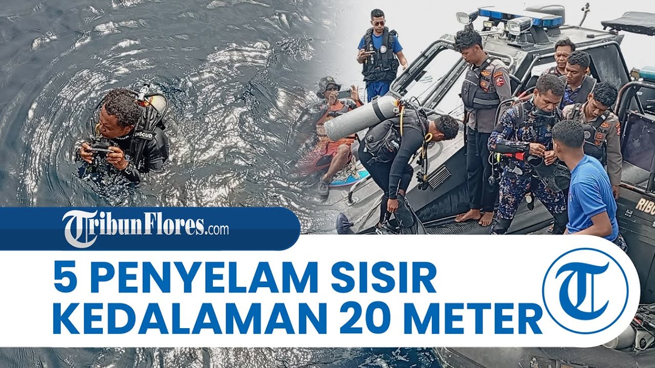 Arus Bawah Laut Menguat, 5 Penyelam Sisir Kedalaman 20 Meter Cari Tiga WNA Spanyol di Pulau Padar