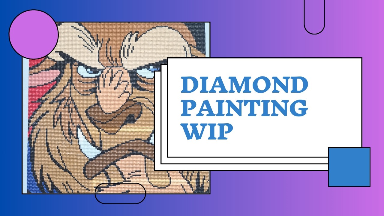 WIP - DAC - Beast Part 12, Relaxing, ASMR, No Talking, Real Time, Diamond Painting, Diamond Art Club