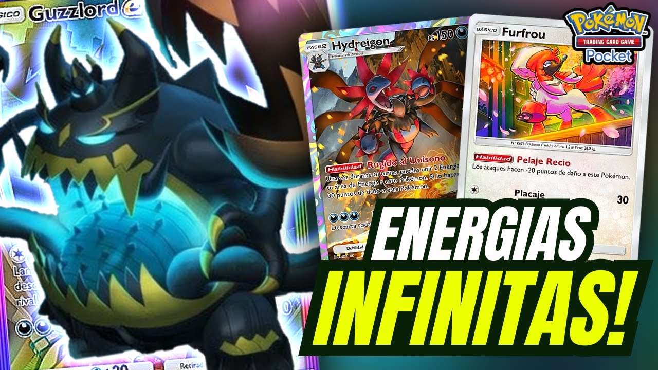 Me quito Energías… y ME LAS PONGO 😂 Hydreigon + Guzzlord EX + Furfrou | Pokémon TCG Pocket