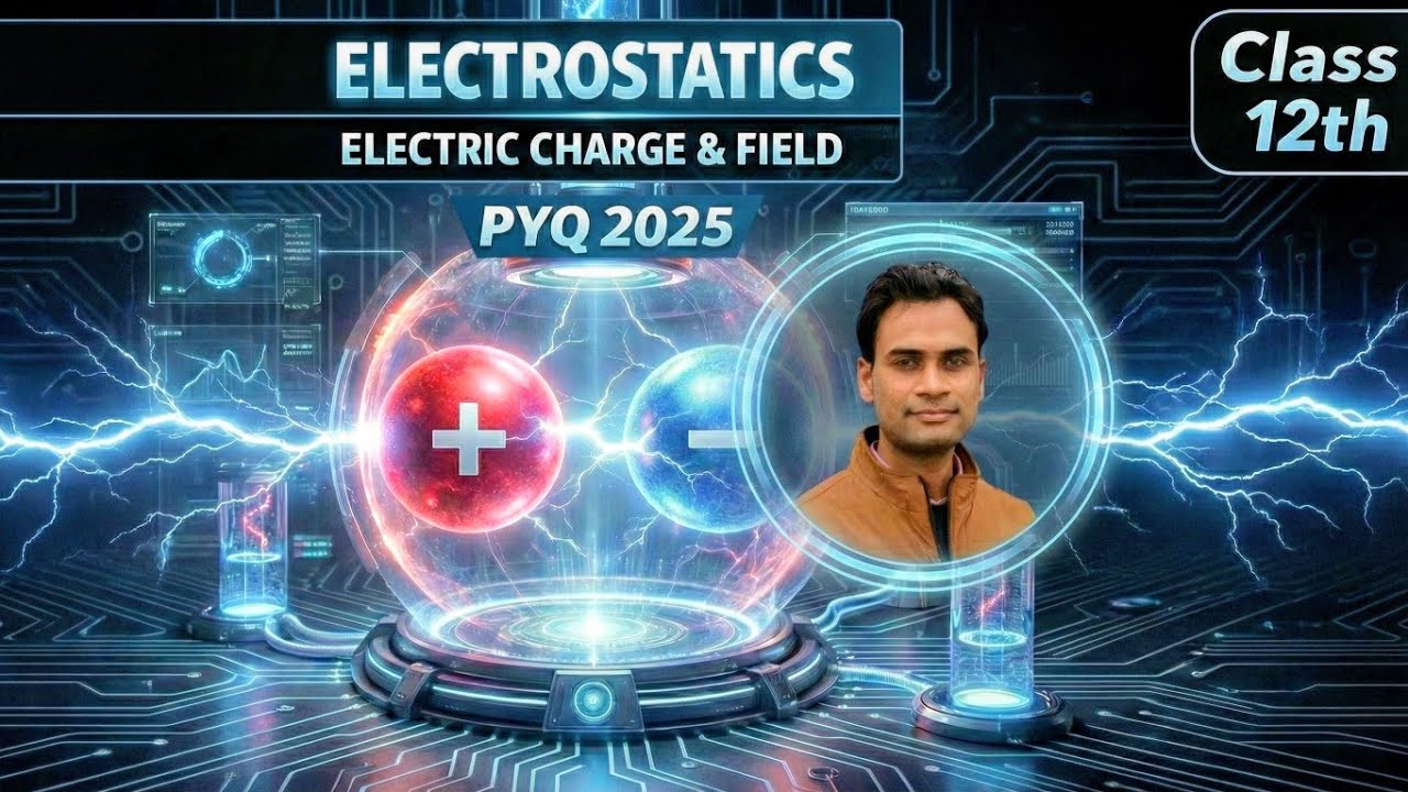 Electrostatics l  PYQ 2025 Class 12th l Board exam preparation| CBSE Class 12 Physics | Live Class