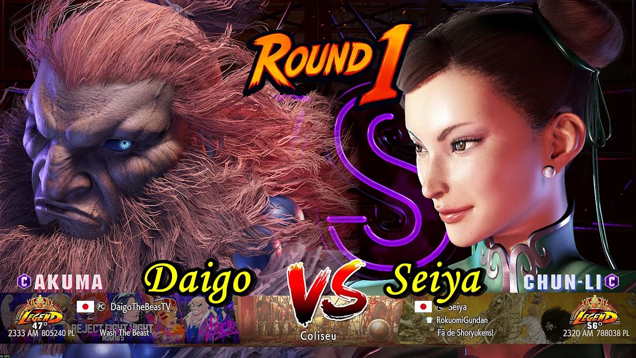 Daigo (Akuma) VS (Chun-Li) Seiya - Street Fighter 6 - High Level Gameplay