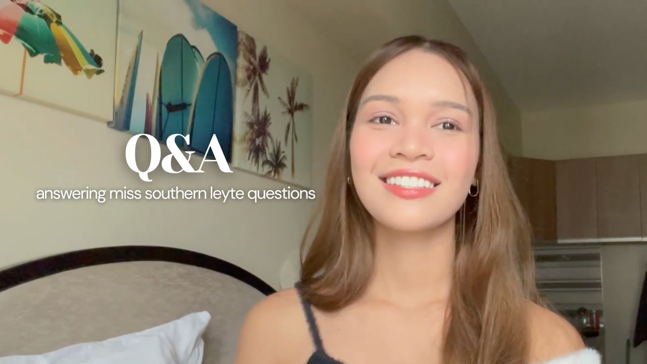 Q&A | Miss Southern Leyte questions, handling unpleasant comments, yoga, law school