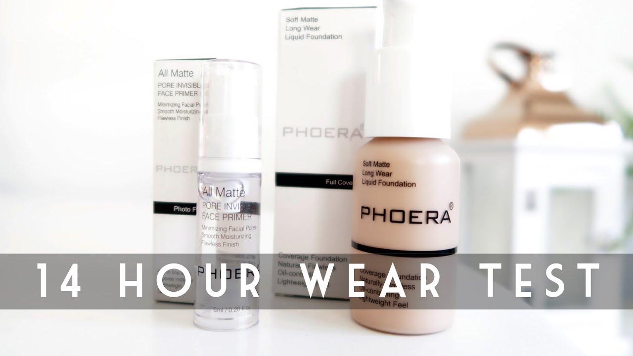 Обзор тонального крема и праймера Phoera Full Coverage Foundation & Primer и тест на стойкость в ...