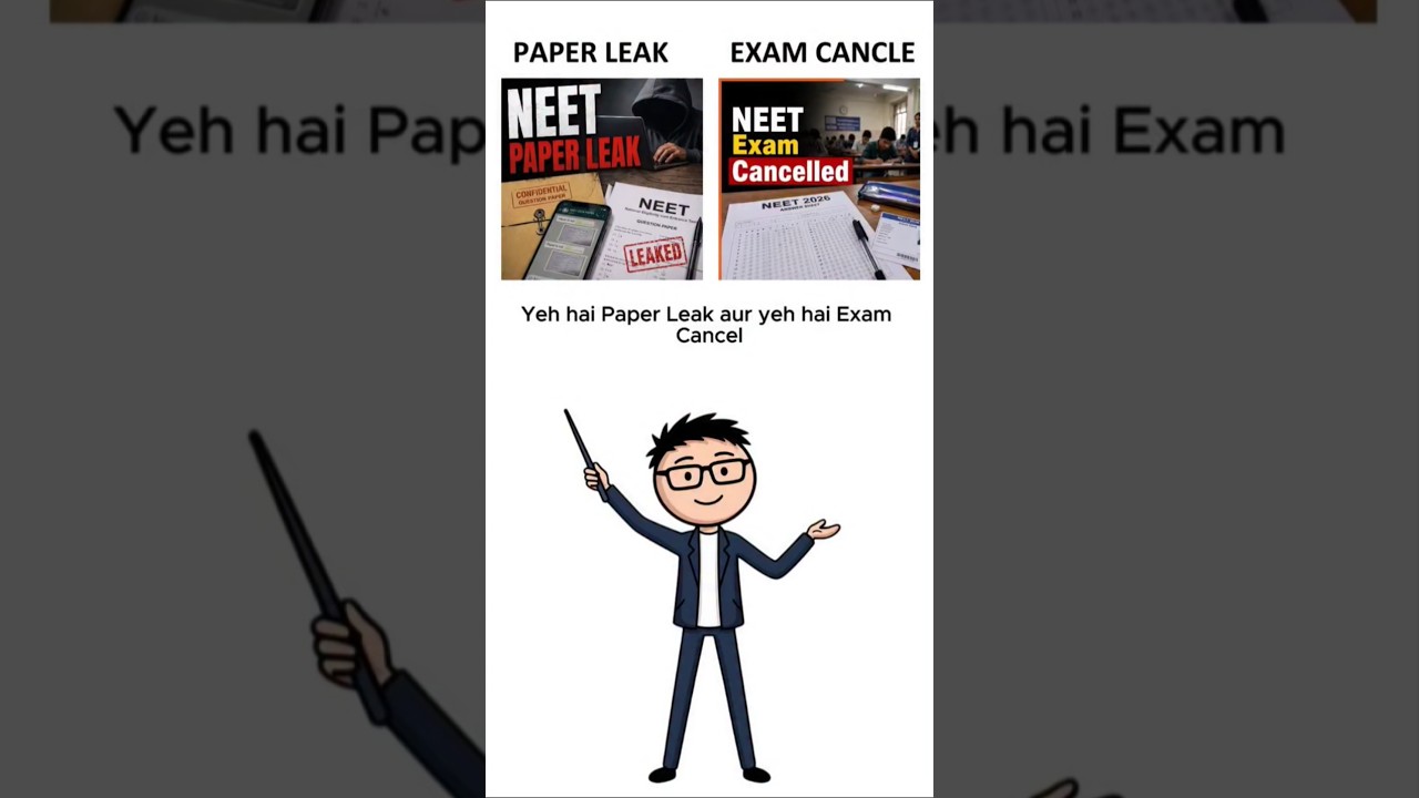 Paper Leak vs Exam Cancel | Protest vs Dharna | Easy Hindi Explanation 🇮🇳