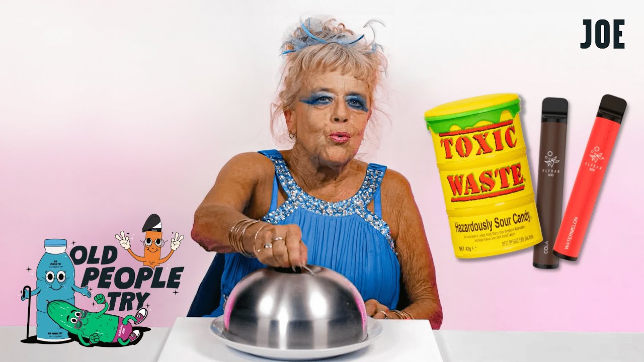 Old People Try Vapes & Toxic Waste Sour Sweets