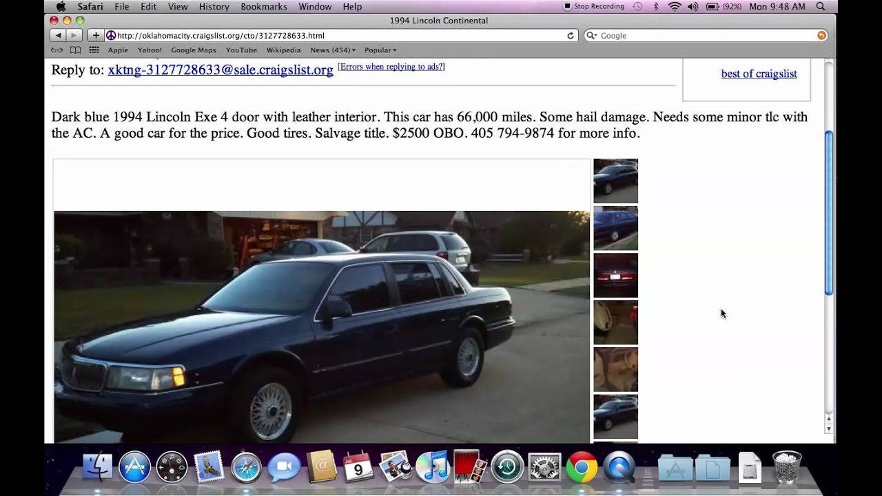 Craigslist Oklahoma City Used Cars For Sale - Best By Owner Options in 2012