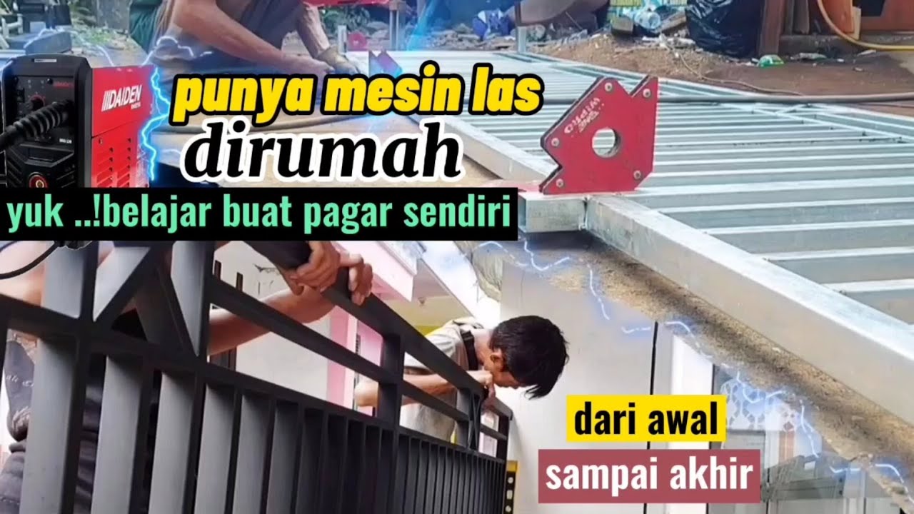 pemula jadi handal..!Dari awal sampai selesai||belajar buat pagar minimalis