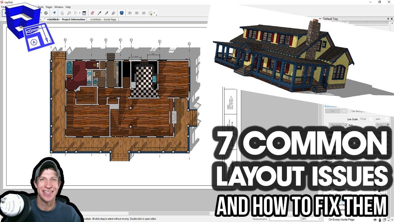 7 распространенных проблем с макетом и способы их устранения (руководство по SketchUp и макету)