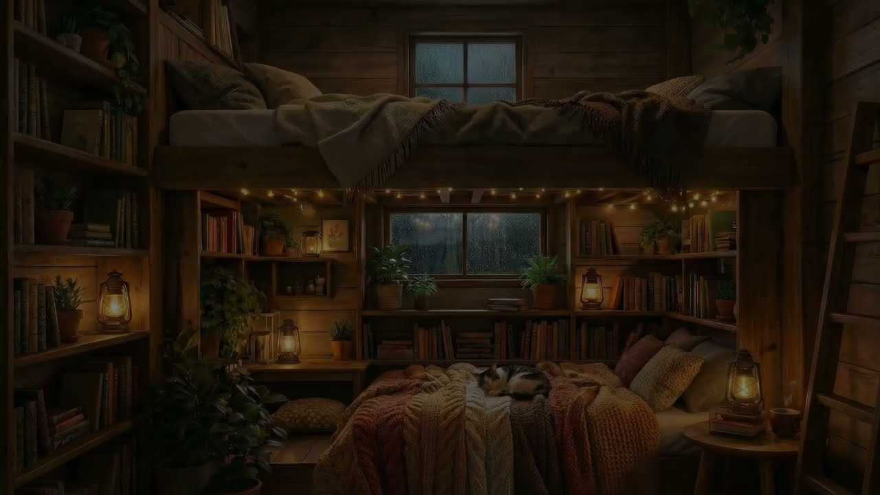 Snug Rainy Night &ndash; Cozy Bed Nook with Rain Sounds | Sleep & Relax