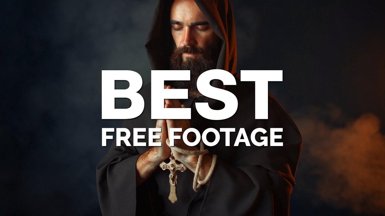 Free Stock Footage Aerial Christian Religion, Crosses, Bibles, People Praying | No Copyright Video