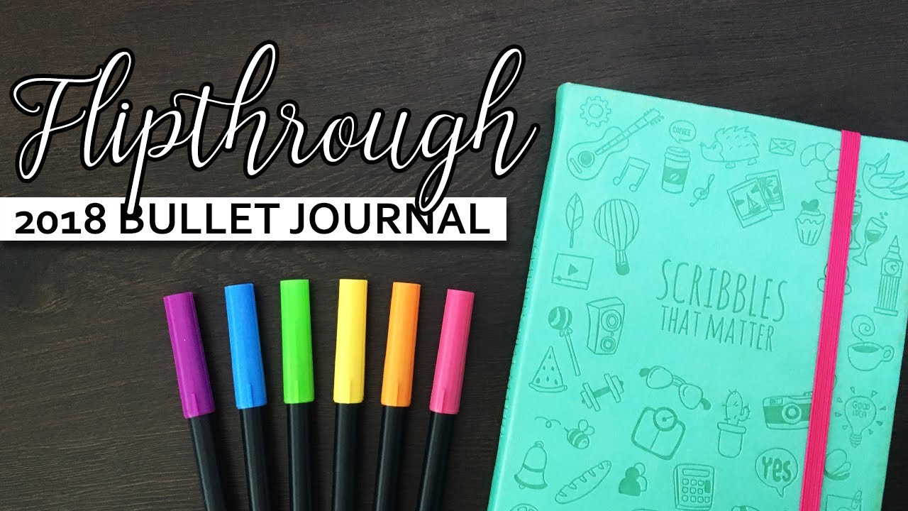 Полный обзор моего bullet journal 💜 Листаем мой ежедневник за 2018 год