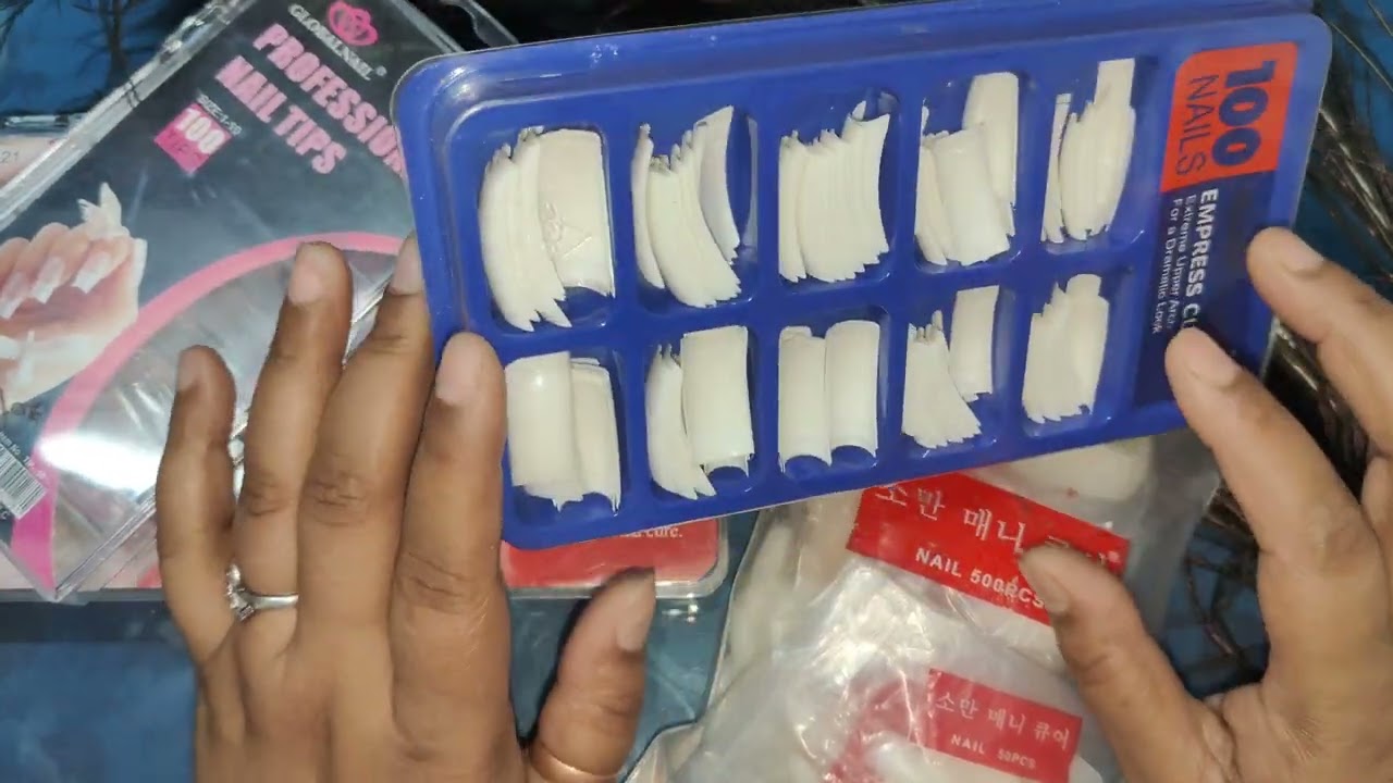 नेल टिप्स कितने प्रकार की होती है ?|| Different types of nail tips for nail extensions  💅 class #3d