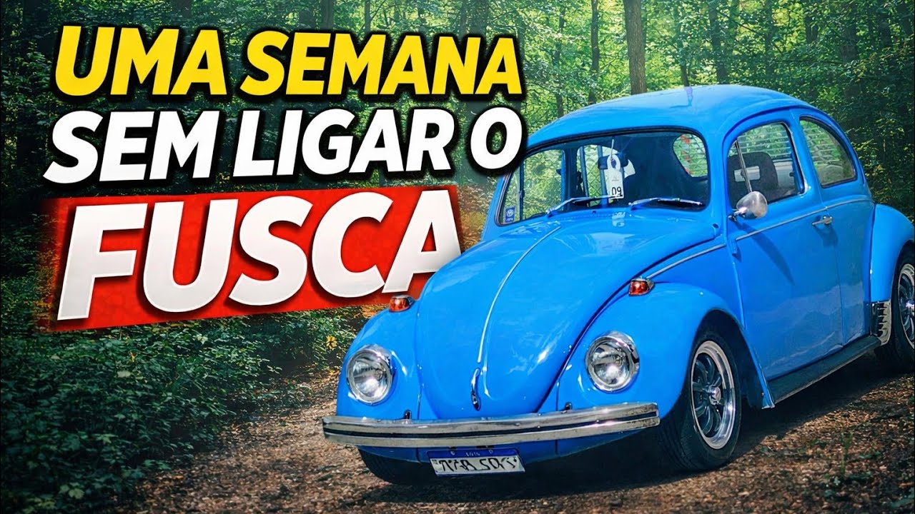 #fusca  ANO 1976 - UMA SEMANA SEM LIGAR O FUSCA , SERÁ QUE DEU BOM?