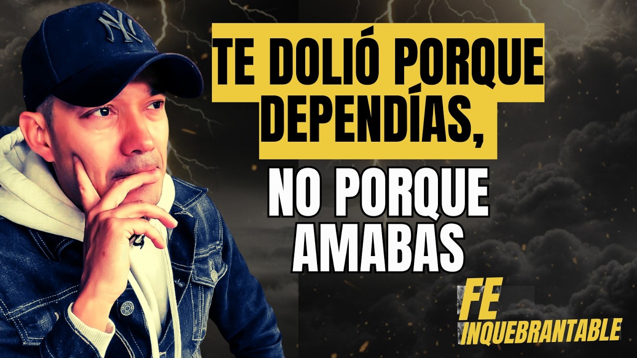 Te dolió porque dependías, no porque amabas