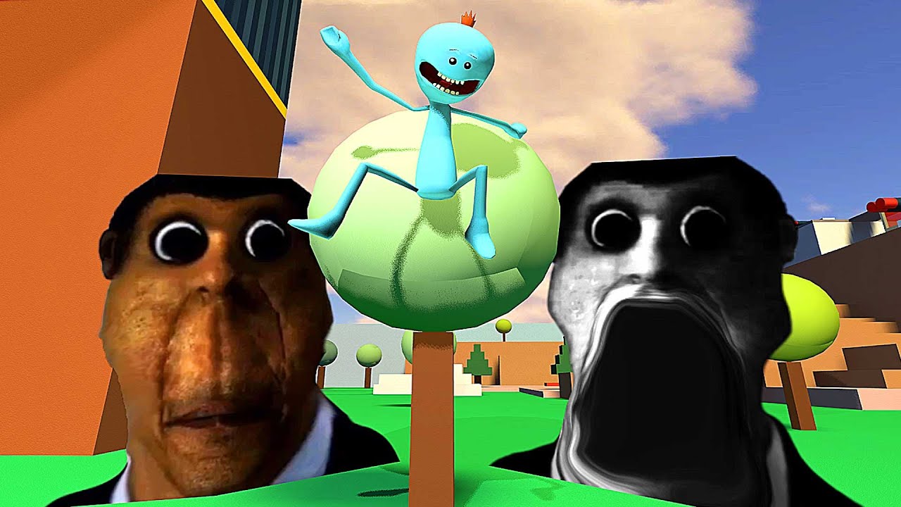 ОБУНГА ГОНЯЕТСЯ ЗА НАМИ С ЛУННОЙ ГРАВИТАЦИЕЙ OBUNGA NPC В Garry's Mod