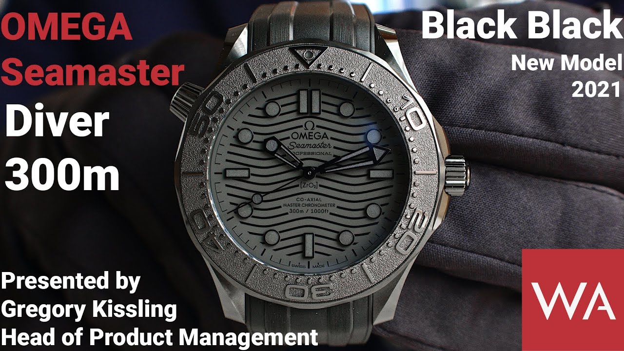 OMEGA Seamaster Diver 300M Black Black. New 2021 model in the blackest black.