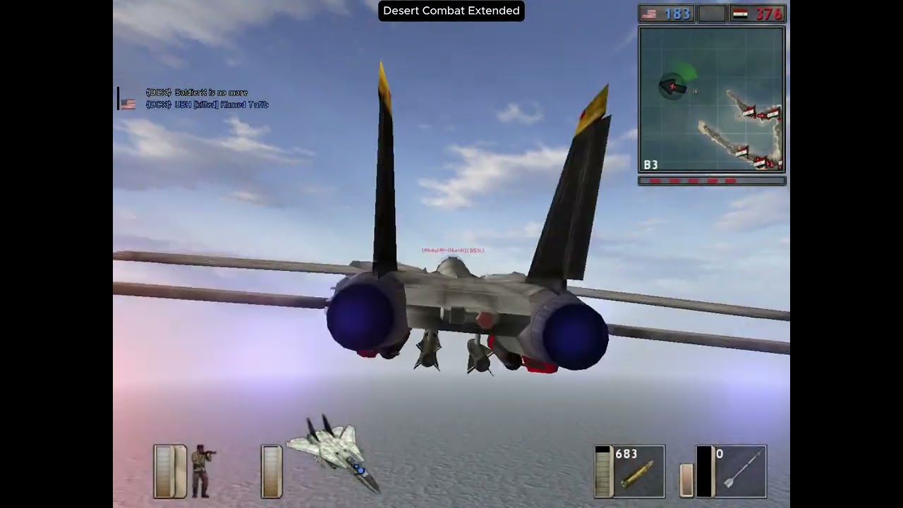 Battlefield 1942 : Desert Combat Extended (DCX) - Wake Island gameplay