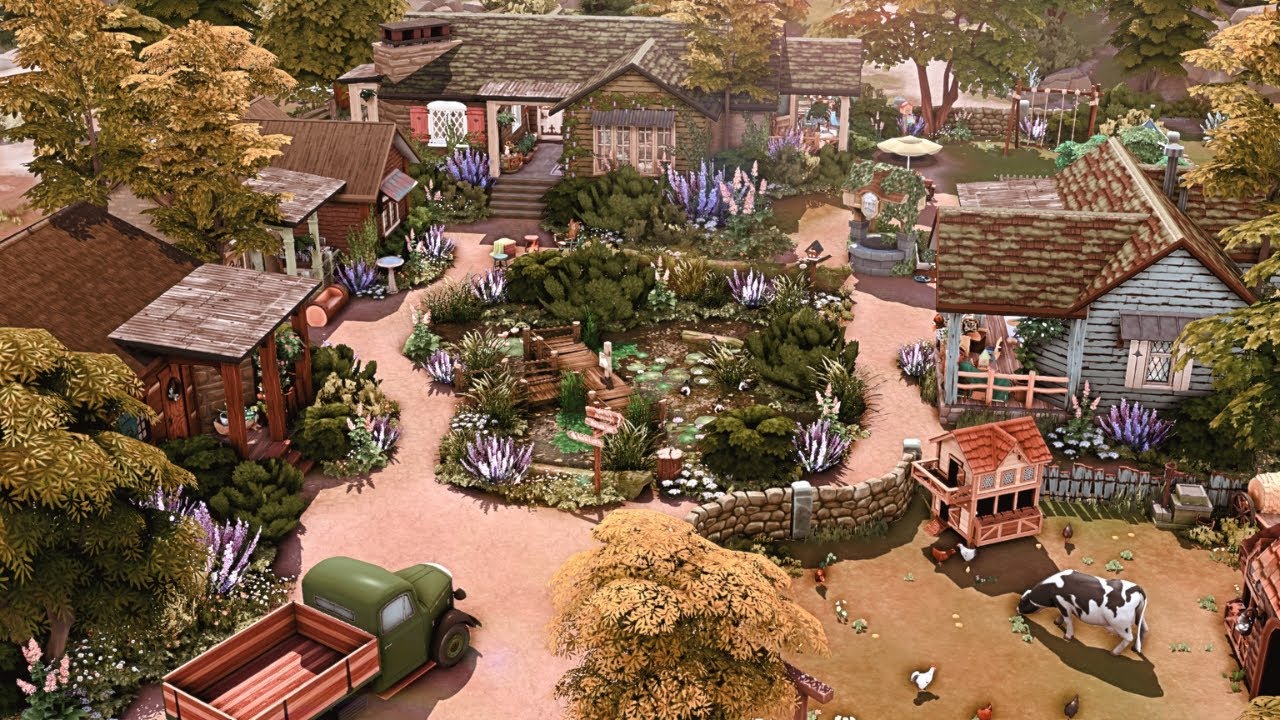 Off-the-Grid GENERATIONS FARM 👩&zwj;🌾 Rebuild Henford-on-Bagley || The Sims 4: Speed Build