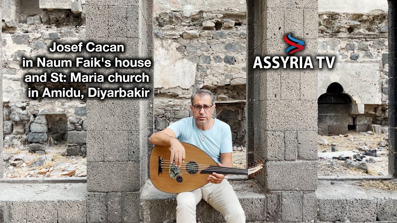 Josef Cacan visits St. Mary Church in Diyarbakır and plays music in front of Naum Faiq's house