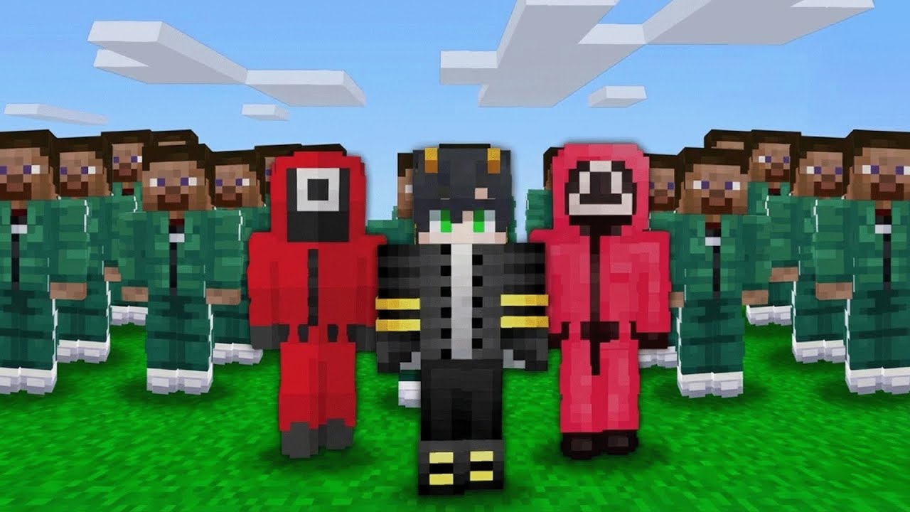 Squid Game Minecraft avec 150 joueurs… le chaos total 😱🔥