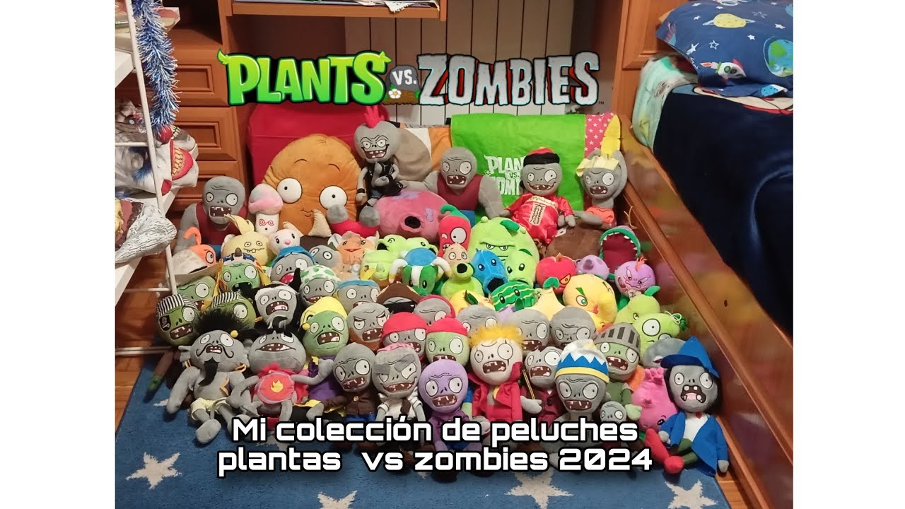 Mi colección de peluches de Plantas vs Zombies 2024