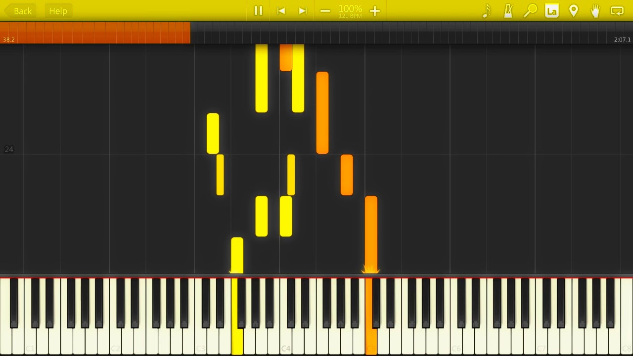 Kingdom Hearts II - Piano Solos - 13 - Winnie The Pooh [Synthesia Tutorial]
