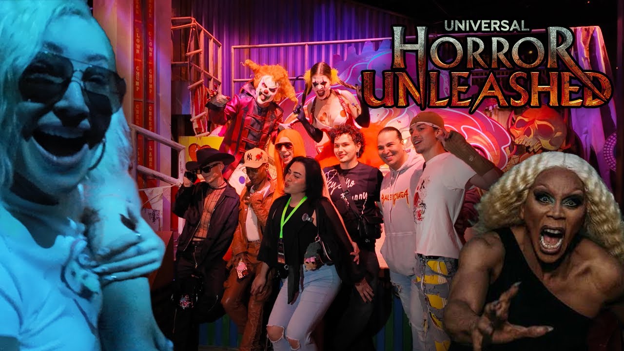 Королевы дрэг-рейсинга напуганы на Universal Horror Unleashed