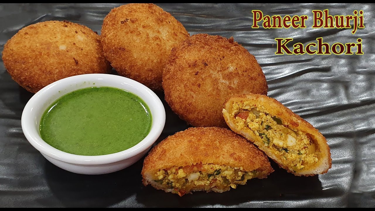 पनीर भुर्जी कचोरी नाश्ता रेसिपी Easy Paneer Bhurji Kachori Evening Tasty Easy Snacks Recipes