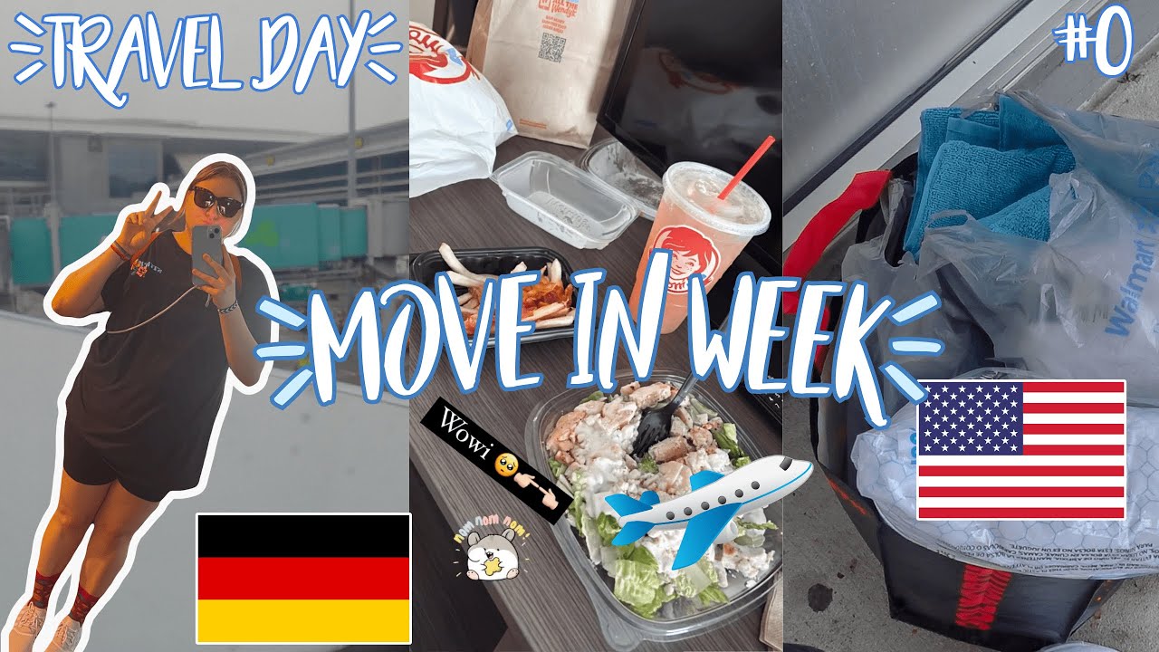 TRAVEL DAY⎮Ich ziehe 1 Jahr in die USA  ⎮✨🇩🇪CRP 2024/2025 ✨