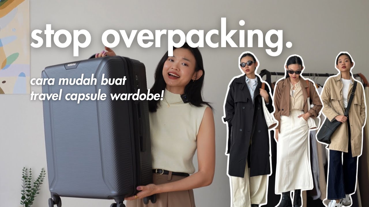 Cara termudah packing baju liburan | Japan Holiday Travel Capsule Wardrobe