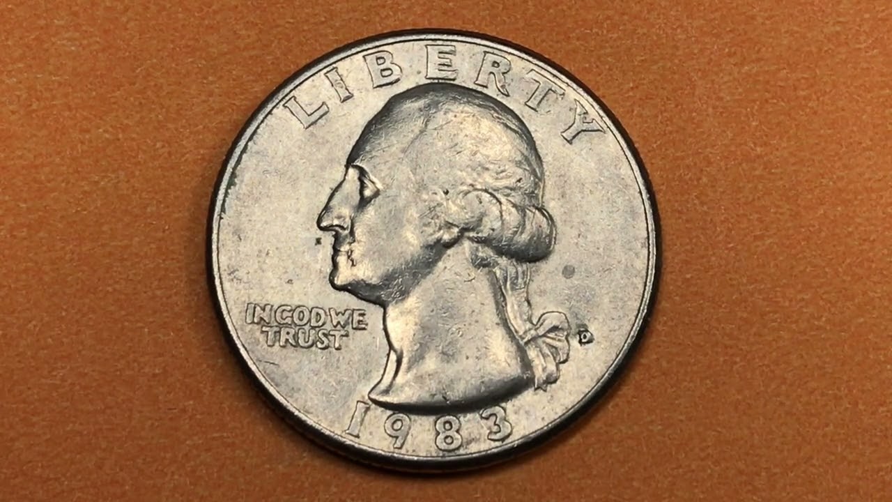 US 1983 Washington Quarters - Spitting Eagles and Filled P's and D's - United States Coins