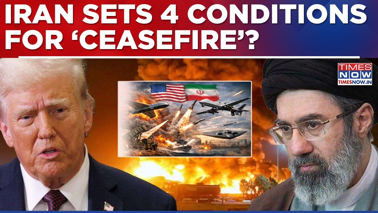 Iran Sets 4 Conditions For Ceasefire With US & Israel: Reparations, Hormuz Control Among Key Demands